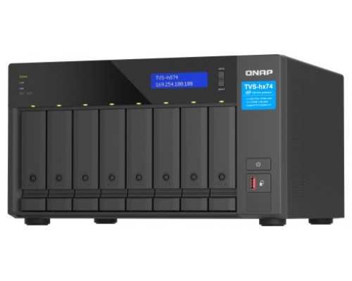 QNAP TVS-h874X NAS Torre Ethernet Negro