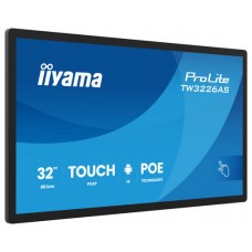 IIYAMA 32" PANEL-PC ANDROID 14+GMS, SOC OCTO-CORE RK3576 4GB, 32GB, 10-POINTS TOUCH, 1920X1080, VA PANEL, SPEAKERS, MIC, POE, WIFI, BT5.3, MICRO-SD SLOT, HDMI-IN, 3X USB, 430CD/M2, IISIGNAGE2 SUPPORTED, FLUSH WALL-MOUNT INCLUDED (TW3226AS-B3P)