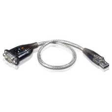 Aten UC232A1-AT adaptador de cable USB RS-232 Negro, Metálico