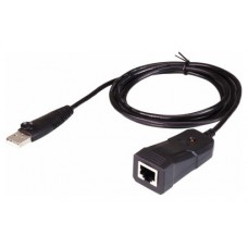 Aten UC232B-AT adaptador de cable USB RJ-45 (RS-232) Negro