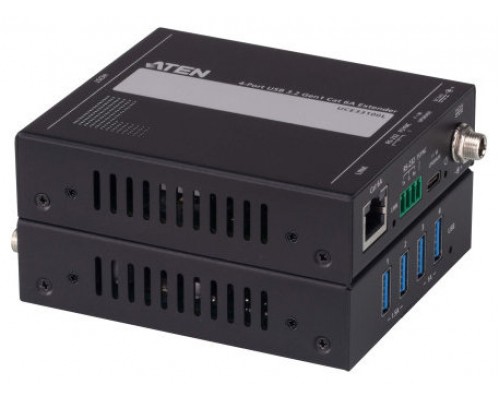 ATEN UCE33100 ampliador de red Transmisor y receptor de red Negro