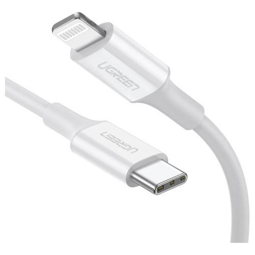 Ugreen 10493 cable de conector Lightning 1 m Blanco-MR2 Ugreen 10493 cable de conector Lightning 1 m Blanco