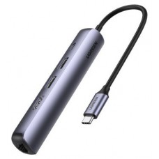 Ugreen 10919 base para port&aacute;til y replicador de puertos Al&aacute;mbrico USB 3.2 Gen 1 (3.1 Gen 1) Type-C Gris
