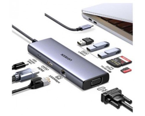 Ugreen Revodok USB-C 6-IN-1 Hub met 4K HDMI USB Tipo C 10000 Mbit/s