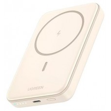 POWER BANK UGREEN 5000mAh MAGNETIC WIRELESS  WHITE