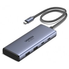 Ugreen 7-in-1 USB-C Hub CM498 Acoplamiento Base Gris