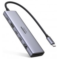 HUB UGREEN 7EN1 USB-C A HDMI+2XUSB-C+USB-A+SD/TF