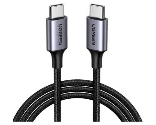 CABLE UGREEN USB-C ALUMINUM TRENZADO 1M BLACK