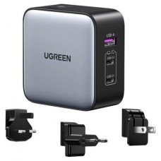 CARGADOR TRAVEL UGREEN USBA+2*USBC 65W WORLDWIDE