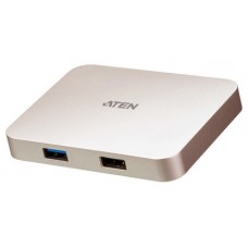 Aten UH3235-AT hub de interfaz USB 2.0 Type-C Oro rosa