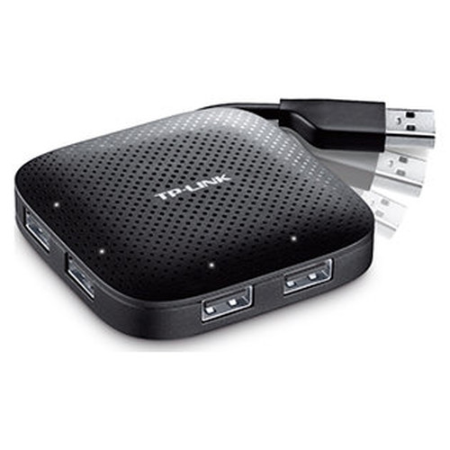 TP-LINK UH400 hub de interfaz USB 3.2 Gen 1 (3.1 Gen 1) Type-A 5000 Mbit/s Negro-MR2 TP-LINK UH400 hub de interfaz USB 3.2 Gen 1 (3.1 Gen 1) Type-A 5000 Mbit/s Negro