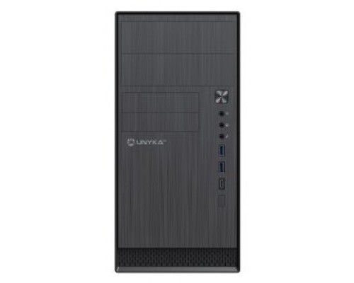 CAJA MICRO ATX UNYKA AERO C12 FRONTAL ALUMINIO