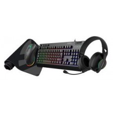PACK GAMING TECLADO + MOUSE + HEADSET Y ALFOMBRILLA
