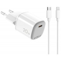 Celly Cargador Gan 1C 20w+ C A Light + Cable-4IA Celly Cargador Gan 1C 20w+ C A Light + Cable