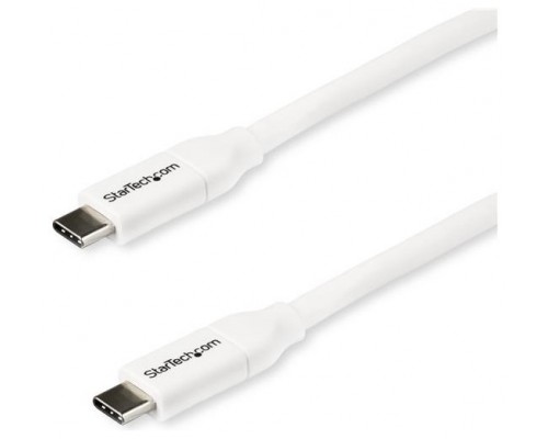 STARTECH CABLE 2M USB-C PD DE 5A BLANCO