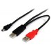 STARTECH CABLE 91CM USB EN Y CAJAS DD