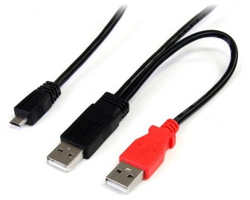 STARTECH CABLE 91CM MICRO B A USB A EN Y