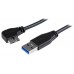 STARTECH CABLE 1M MICRO USB 3.0 ACODADO IZQUIERDA