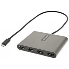 STARTECH ADAPTADOR USB-C A 4X HDMI - TIPO C A 4 MO