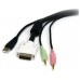 STARTECH CABLE KVM USB DVI 4 EN 1 CON AUDIO Y MIC