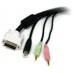 STARTECH CABLE KVM USB DVI 4 EN 1 CON AUDIO Y MIC