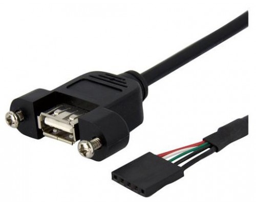 STARTECH CABLE 30CM USB 2.0 MONTAJE EN PANEL CONEX
