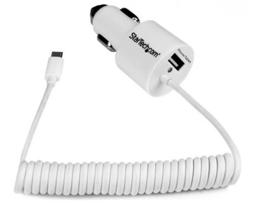 STARTECH CARGADOR USB 2 PUERTOS COCHE CON CABLE MI