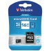 VERBATIM MICRO SDHC 16GB CLASS 10 CARD W/ADAPTER