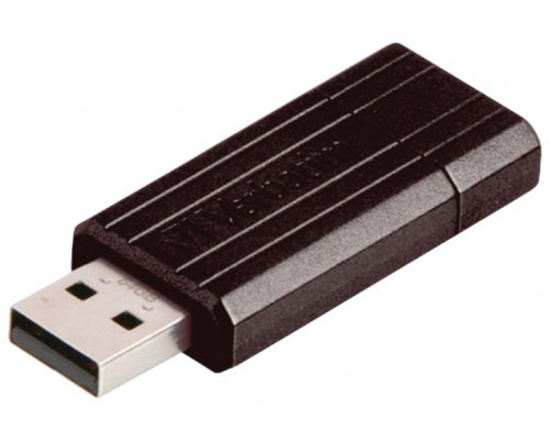 VERBATIM PENDRIVE STORENGO PINSTRIPE 64GB HI-SPEED RETRACTIL USB 2.0 BLACK