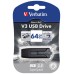 VERBATIM PENDRIVE V3 64GB RETRACTIL USB 3.2 BLACK
