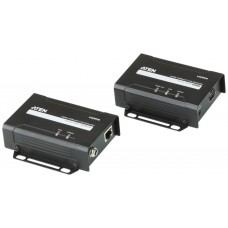 Aten VE801-AT-G extensor audio/video Transmisor y receptor de señales AV Negro