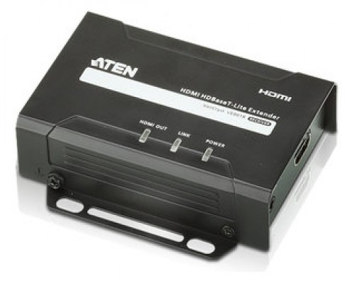 Aten VE801R extensor audio/video Receptor AV Negro