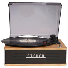 Denver VPB-262LW Tocadiscos de tracci&Atilde;&sup3;n por correa Negro, Madera Manual