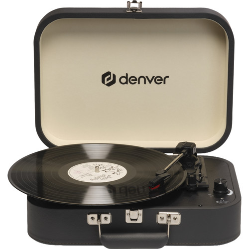 Denver VPL-130DGR tocadisco Tocadiscos de tracción directa Negro Semiautomático-DI6 Denver VPL-130DGR tocadisco Tocadiscos de tracción directa Negro Semiautomático