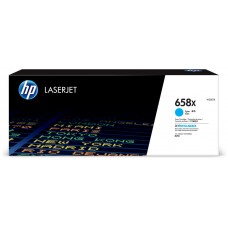 HP Cartucho de tóner Original LaserJet 658X cian de alta capacidad