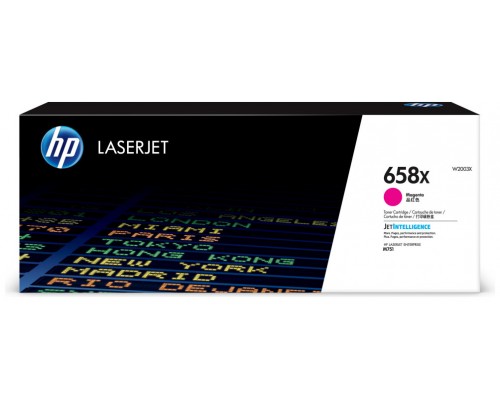 HP Cartucho de tóner Original LaserJet 658X magenta de alta capacidad