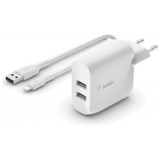 Belkin WCD001VF1MWH cargador de dispositivo móvil Universal Blanco Corriente alterna Interior