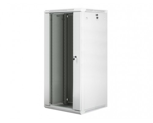 ARAMRIO LANBERG MURAL RACK 19" 27U/600X600 FLAT PACK PUERTA CRISTAL GRIS