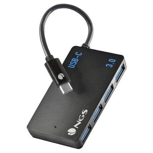 NGS WONDER IHUB4 USB 3.2 Gen 1 (3.1 Gen 1) Type-A 480 Mbit/s Negro-MR2 NGS WONDER IHUB4 USB 3.2 Gen 1 (3.1 Gen 1) Type-A 480 Mbit/s Negro