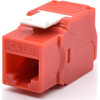 WP WPC-KEY-6UP-TL/R conector RJ45 Rojo, Blanco-1MR WP WPC-KEY-6UP-TL/R conector RJ45 Rojo, Blanco