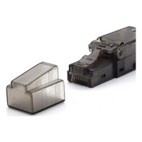 WP WPC-MDP-88-6AUP-TL conector RJ-45 Negro, Translúcido-1MR WP WPC-MDP-88-6AUP-TL conector RJ-45 Negro, Translúcido