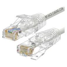 WP WPC-PAT-6AU005W-S cable de red Blanco 0,5 m Cat6a U/UTP (UTP)
