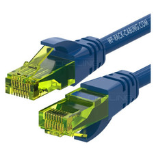 WP WPC-PAT-6AU010B cable de red Azul 1 m Cat6a U/UTP (UTP)