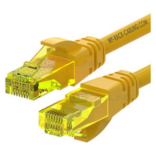 WP WPC-PAT-6AU010Y cable de red Amarillo 1 m Cat6a U/UTP (UTP)