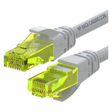 WP WPC-PAT-6AU010 cable de red Gris 1 m Cat6a U/UTP (UTP)