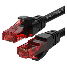 WP WPC-PAT-6U002BL cable de red Negro, Rojo 0,2 m Cat6 U/UTP (UTP)