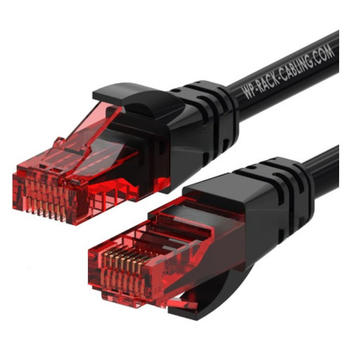 WP WPC-PAT-6U002BL cable de red Negro, Rojo 0,2 m Cat6 U/UTP (UTP)