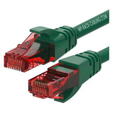 WP WPC-PAT-6U002G cable de red Negro, Verde 0,2 m Cat6 U/UTP (UTP)