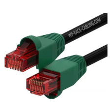 WP WPC-PAT-6U010BL-O cable de red Negro, Verde, Rojo 1 m Cat6 U/UTP (UTP)
