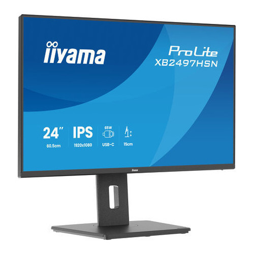 IIYAMA MONITOR 23,8" IPS, 4-SIDE SLIM BEZEL 1920X1080, 100HZ